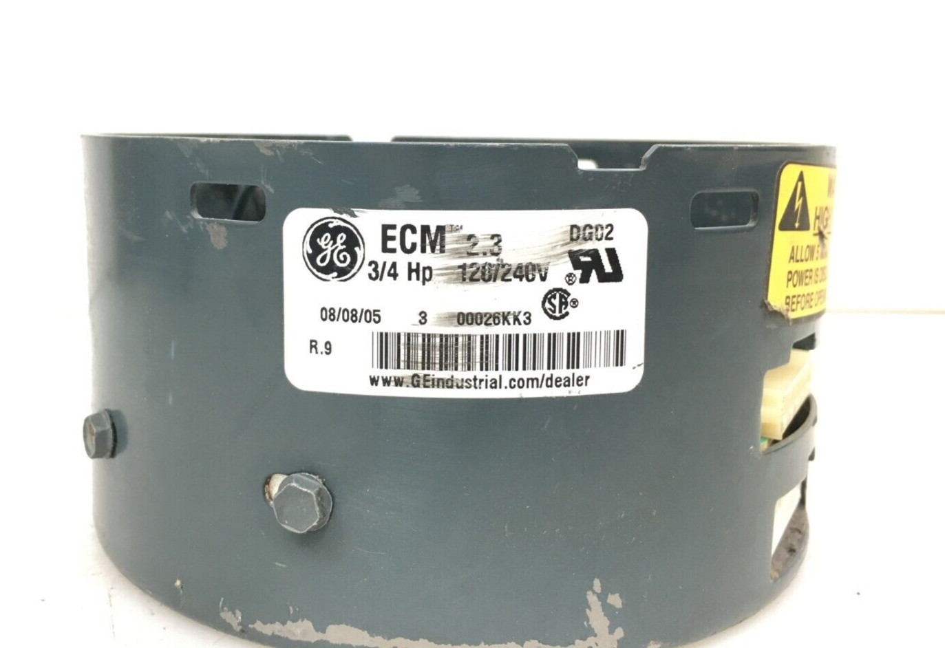 GE Module DG02 only 3/4 HP TRANE D341314P51 MOT09619 Rot CW LE 230V used #Z561