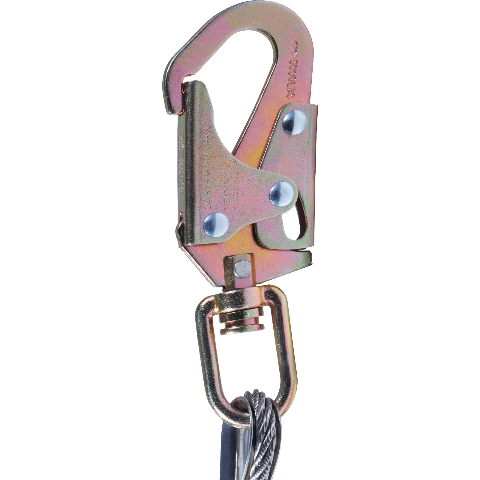 VEVOR Steel Core flipline 1/2″ x 8′ Arborist Flipline for Tree Climbing
