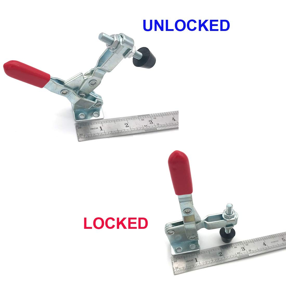 Toggle Clamps Vertical 50Kg 110Lbs Holding Capacity Quick Release 101A-5PACK