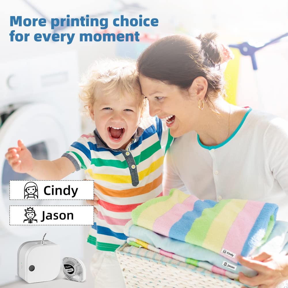Phomemo Label Maker Machine with Tape, P12 1 Printer+1 White