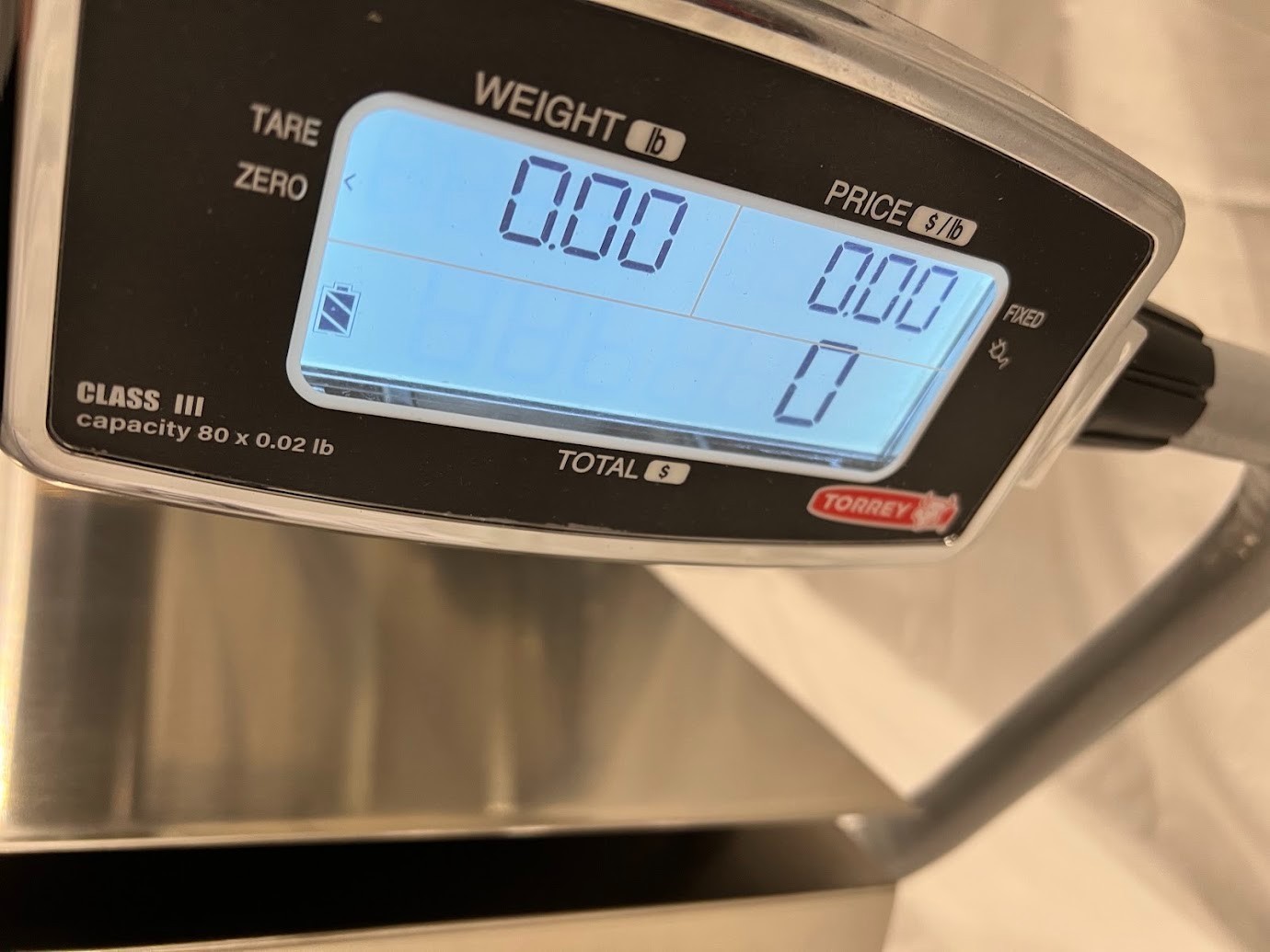 Tor Rey PC-80LT 80 lb. Digital Price Computing Scale with Tower, Legal for Trade