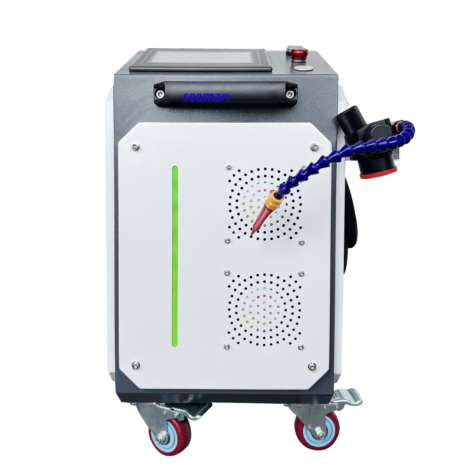 US SHIP 300W JPT Pulsed Laser Cleaning Machine Wood Laser Rust Oil Paint Removal