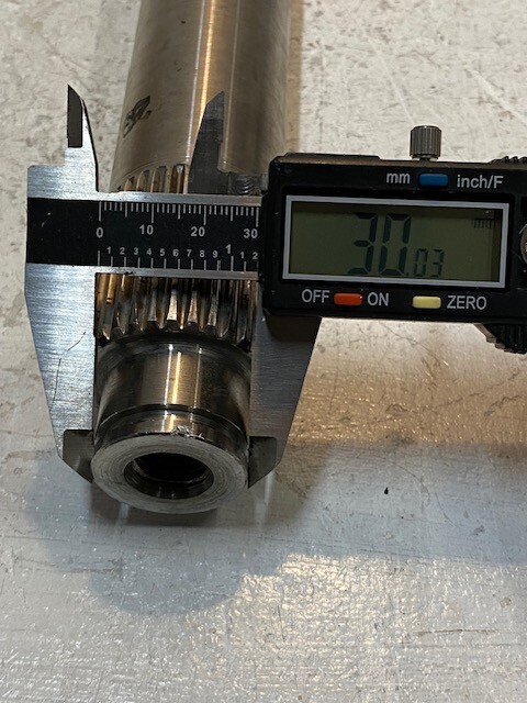 Input Shaft 18-1/2″ Long 52mm OD End 41 Teeth 20mm ID 30mm OD End 33 Teeth