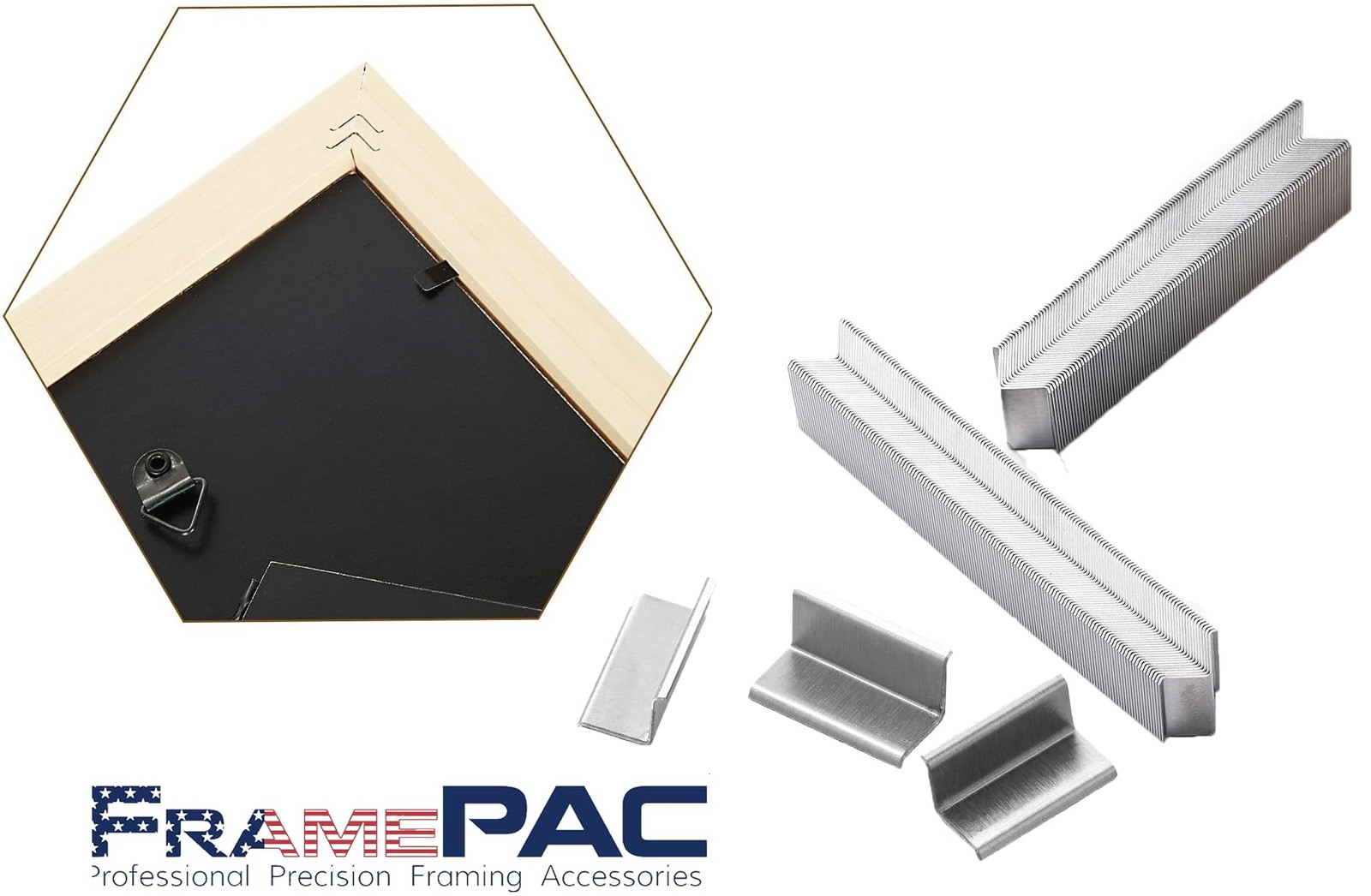 FramePac V Nails for Picture Frames Hardwood 10mm (3/8 Inch) 3/8 inch [10mm]