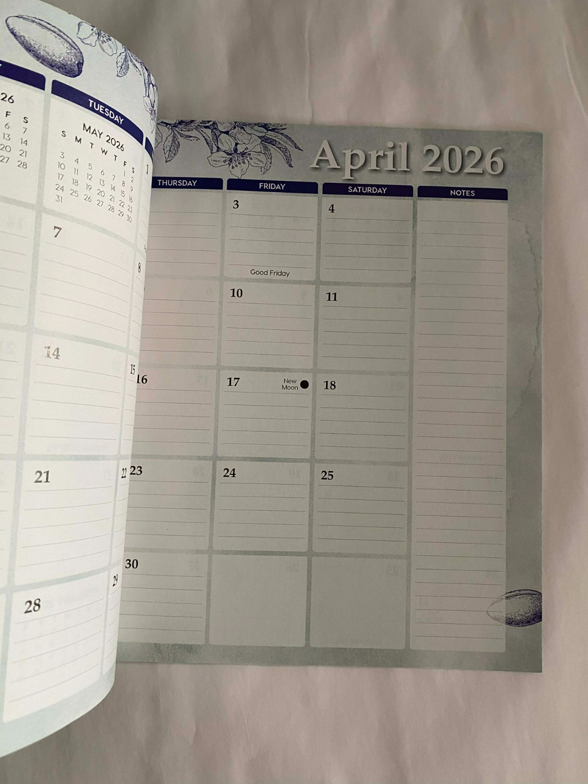 2026 PLANNER FROM BOYS TOWN – IN the BACK IT HAS 2026 & 27 MONTHS & HOLID Unused