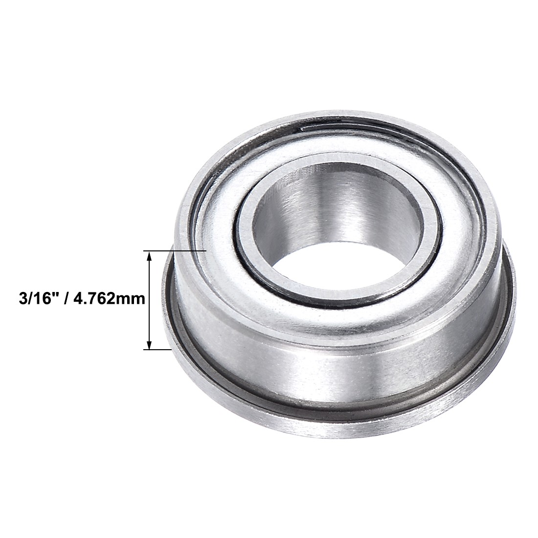 5pcs FR188ZZ Flange Ball Bearing 1/4″x1/2″x3/16″ Double Shielded GCr15 Bearings