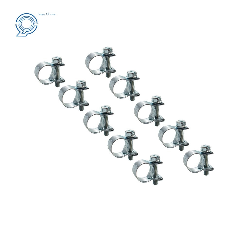 High Quality 1/4 Inch Fuel Injection Hose Clamp / Auto Fuel Clamps 30 Pack