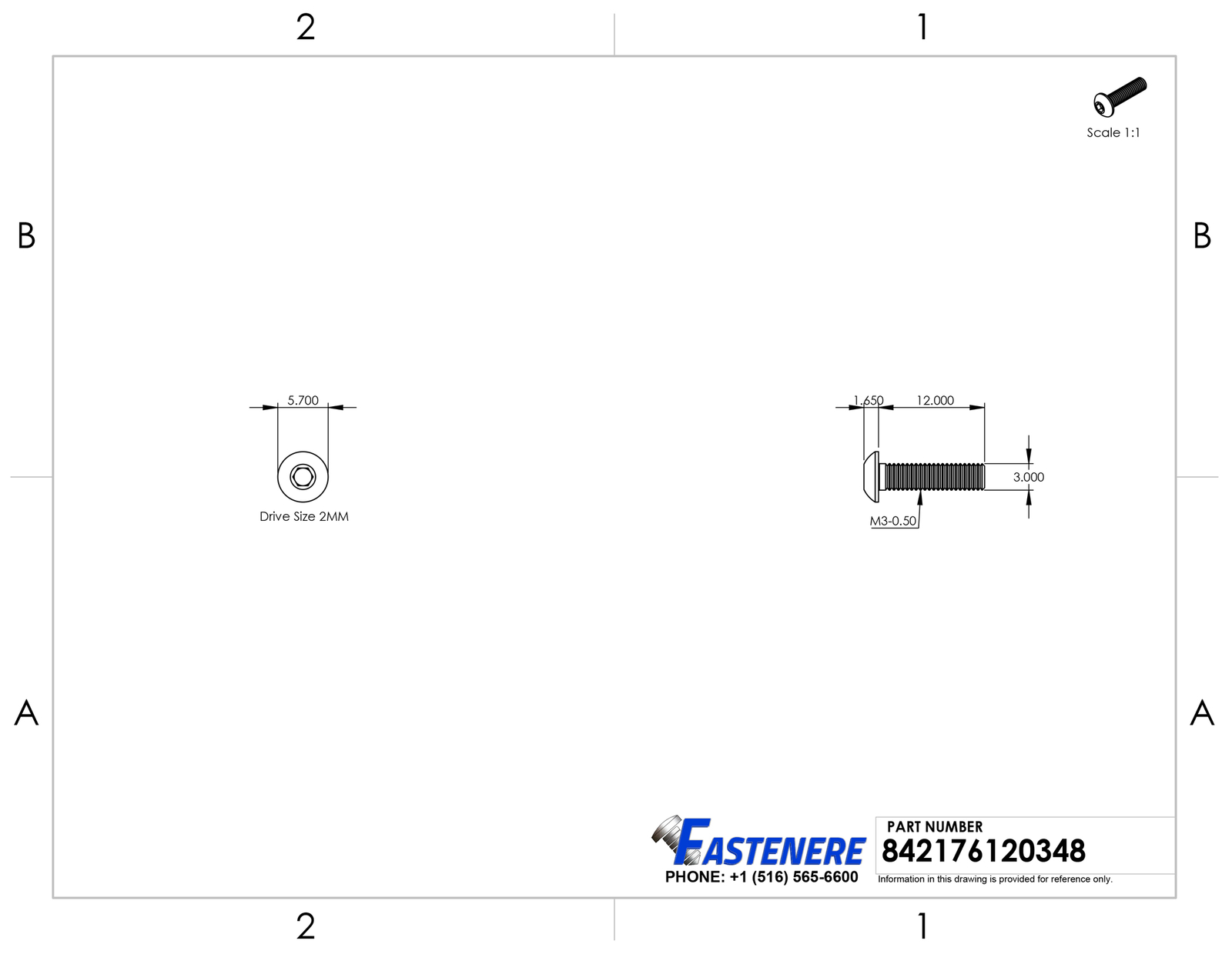 M3-0.50 x 12MM Button Head Socket Cap Screws ISO 7380 Stainless Steel Qty 5000
