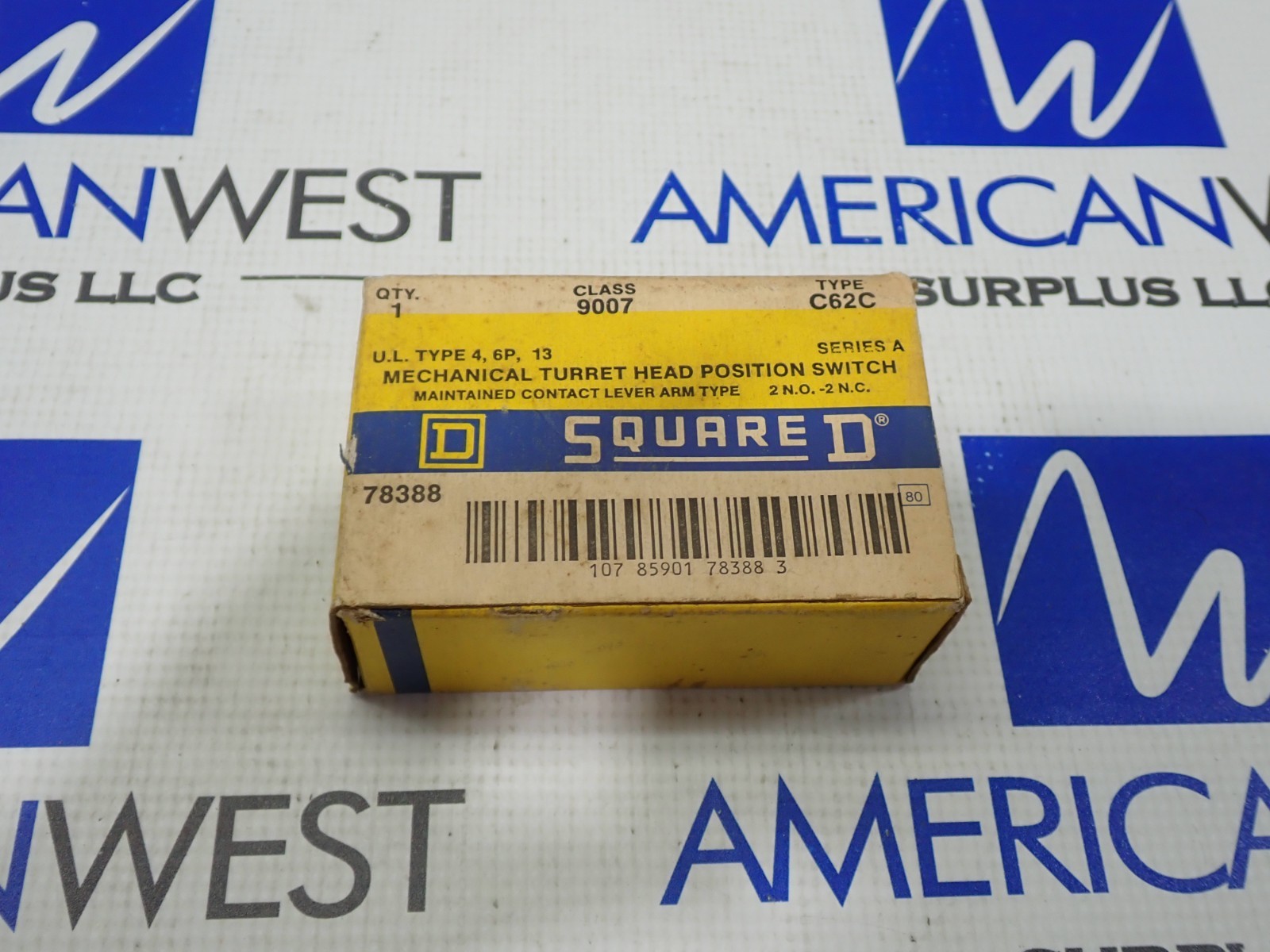 Square D 9007 C62C Limit Switch Turret Head 4,6P,13 Ser A