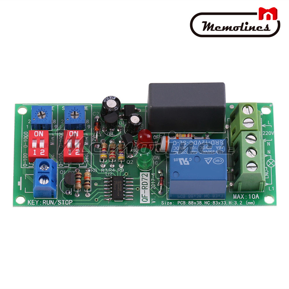 AC 110V 120V 220V 230V Cycle Delay Timing Timer Relay Switch Module Turn ON/OFF