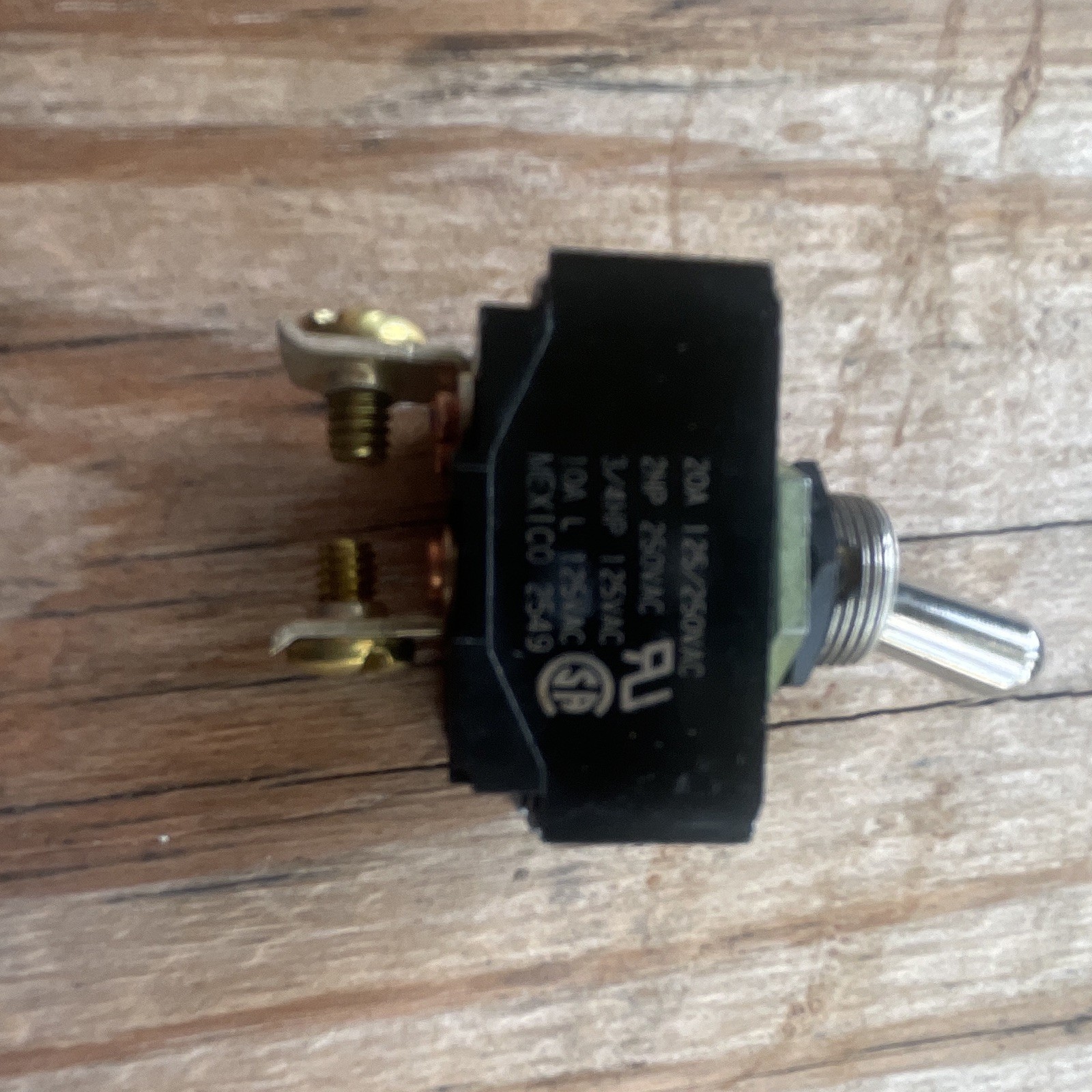 Altec 8956K95 Heavy Duty Panel Mount Toggle Switch SPST 20A 12V Screw