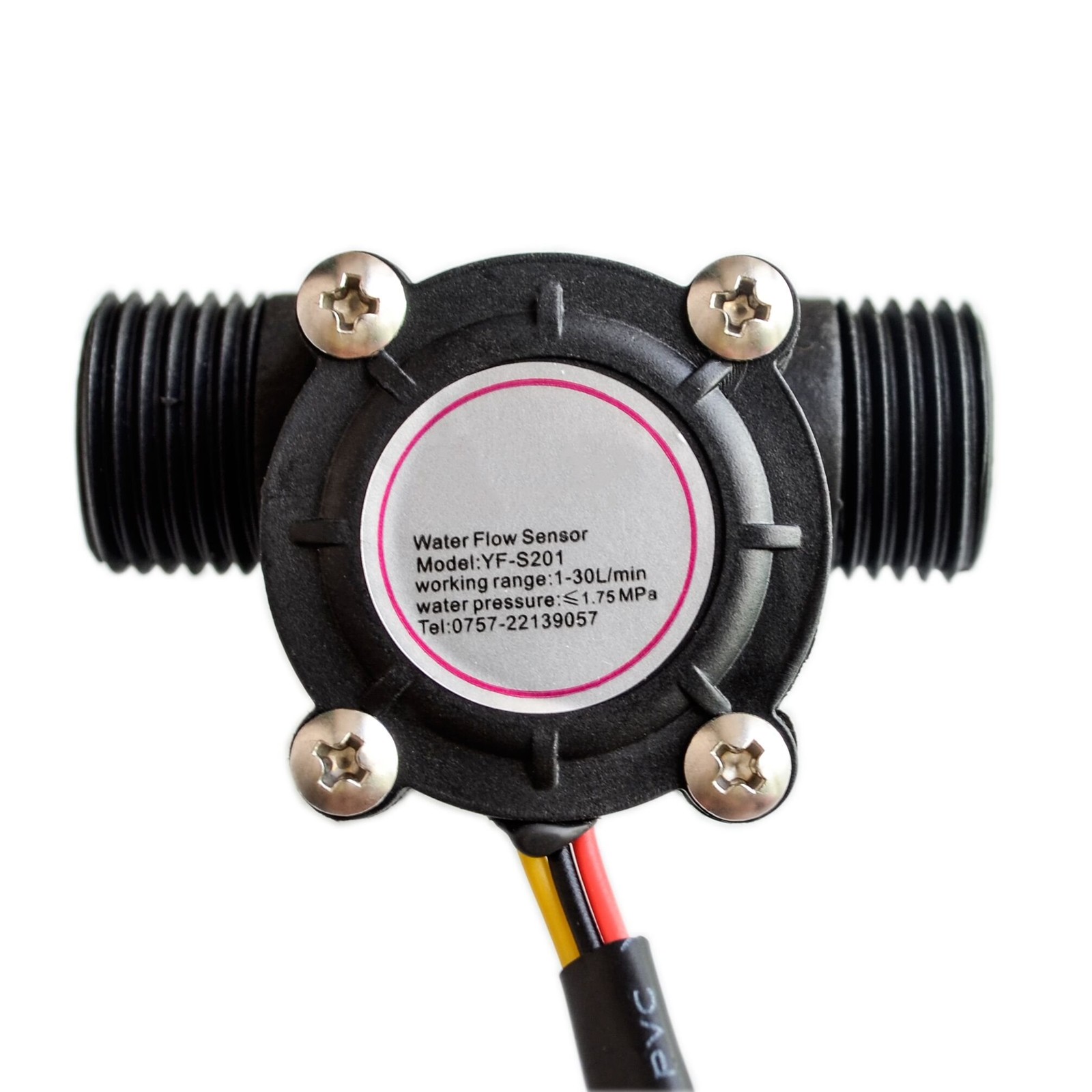 Water Flow Sensor Flowmeter Hall Control Switch Meter Valve YFS201 130L/min