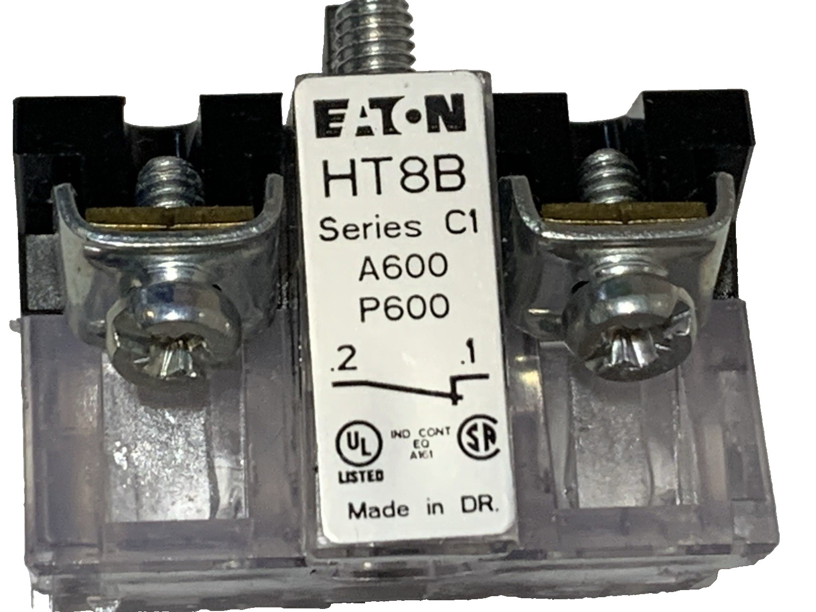 EATON HT8B SERIES CONTACT BLOCK 1 N.C. $9 + FREE SHIPPING