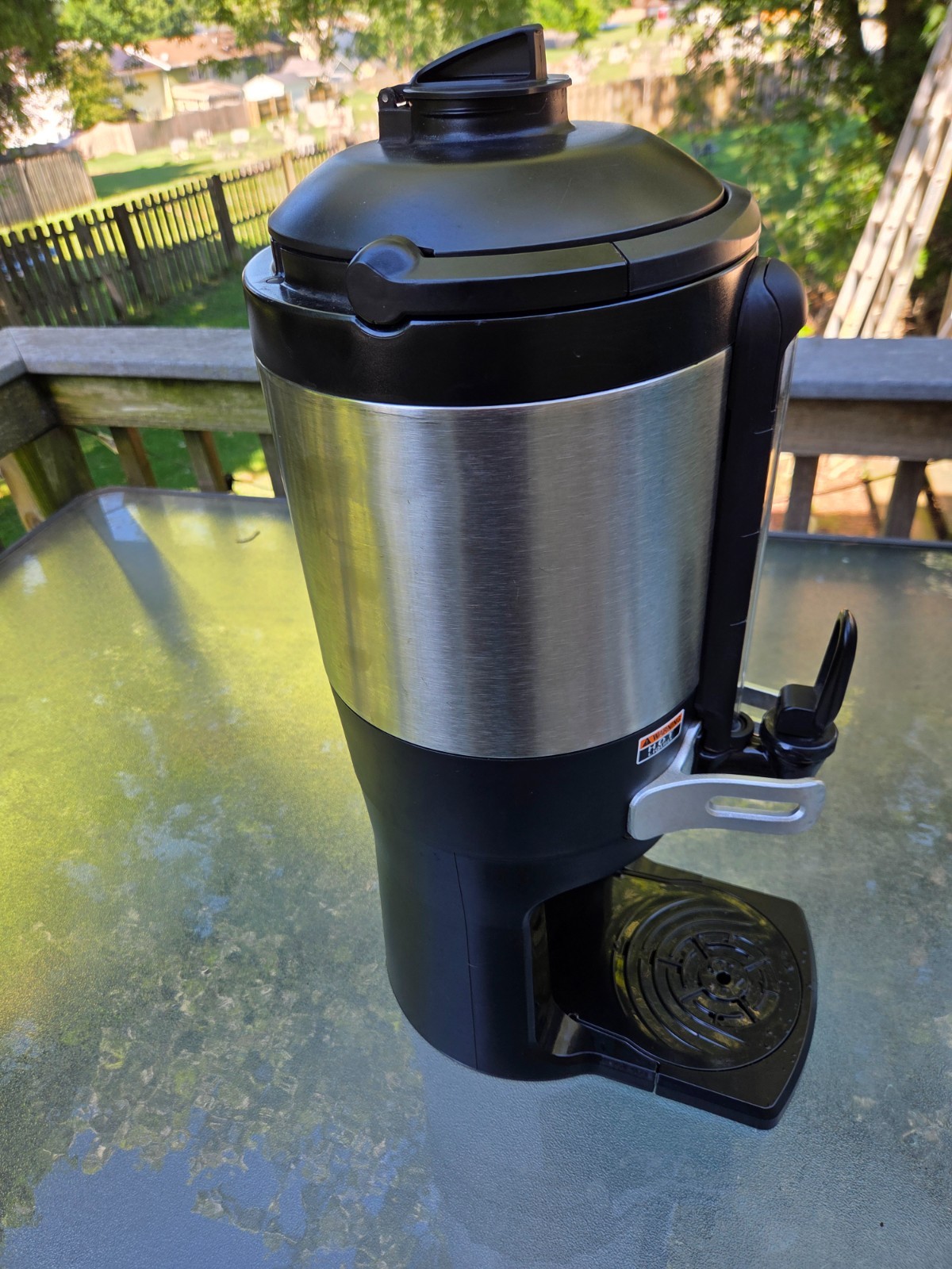 bunn thermofresh server, gen 3, detachable base, top handle, easy portability