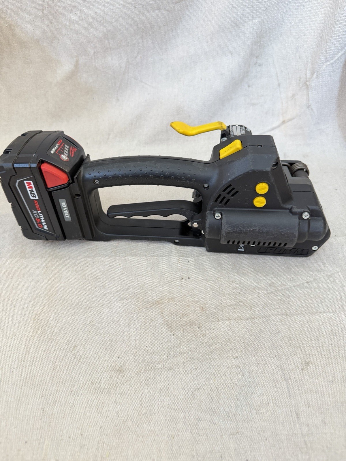 FROMM P326 18V Strapping Tool w/ Milwaukee M18 XC5.0 Battery & Charger Tested