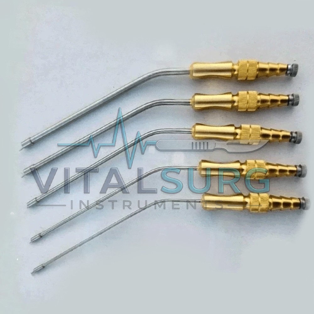 Frazier Suction Tube With Atraumatic Tip 6 To 14FR 5 PCs Set Surgical Instrument