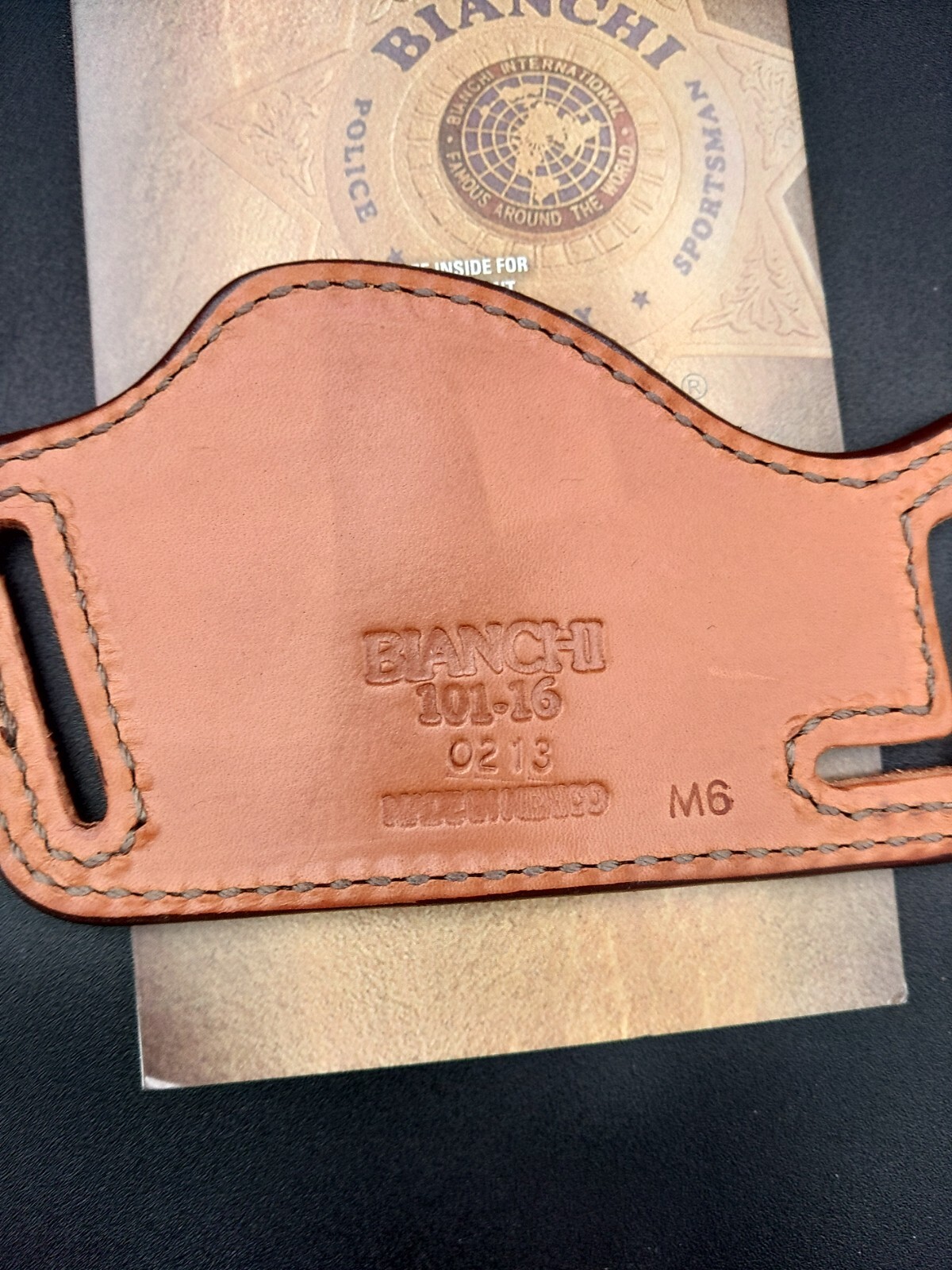 Bianchi 101 Size 16 Tan Holster Ber 92, Sig, Ruger, Springfield ST 01-1004-24