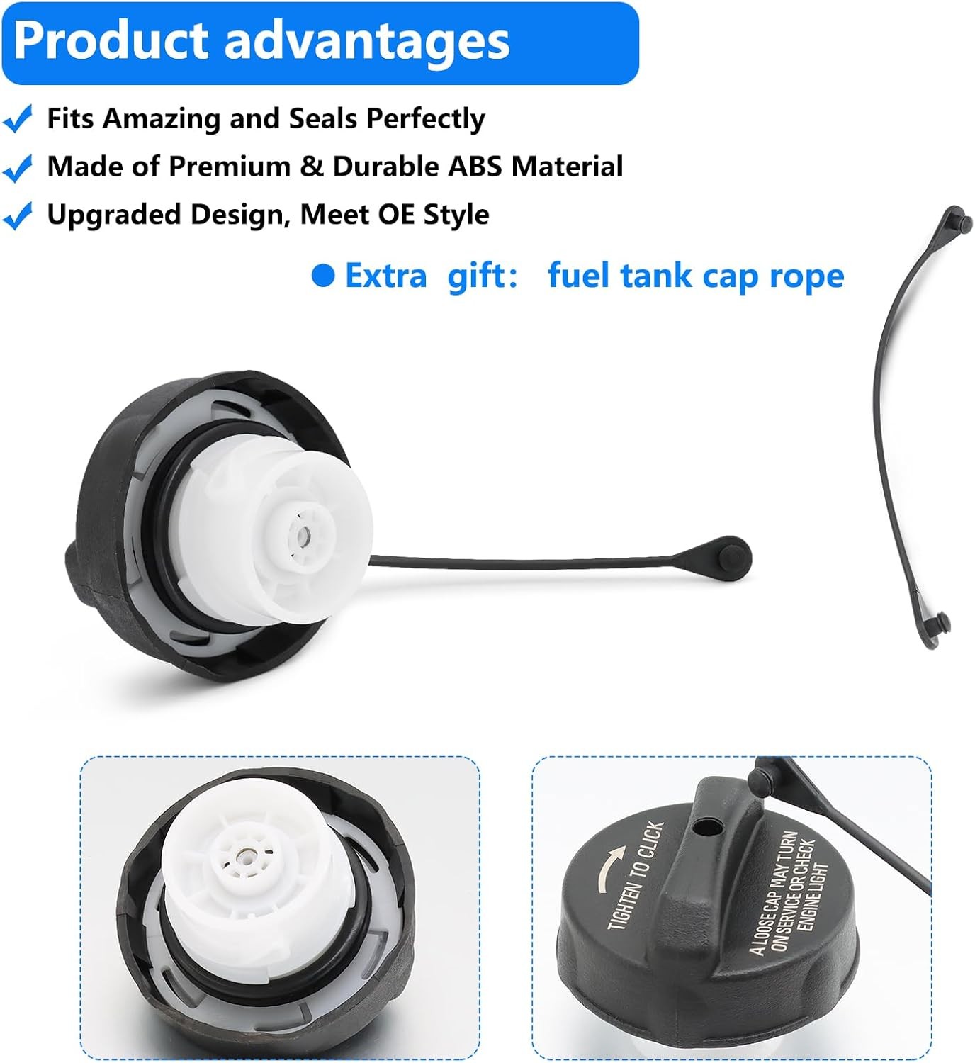 Replacement Gas Cap for Patriot, Liberty, Wrangler, Grand Cherokee, 200, 300, To
