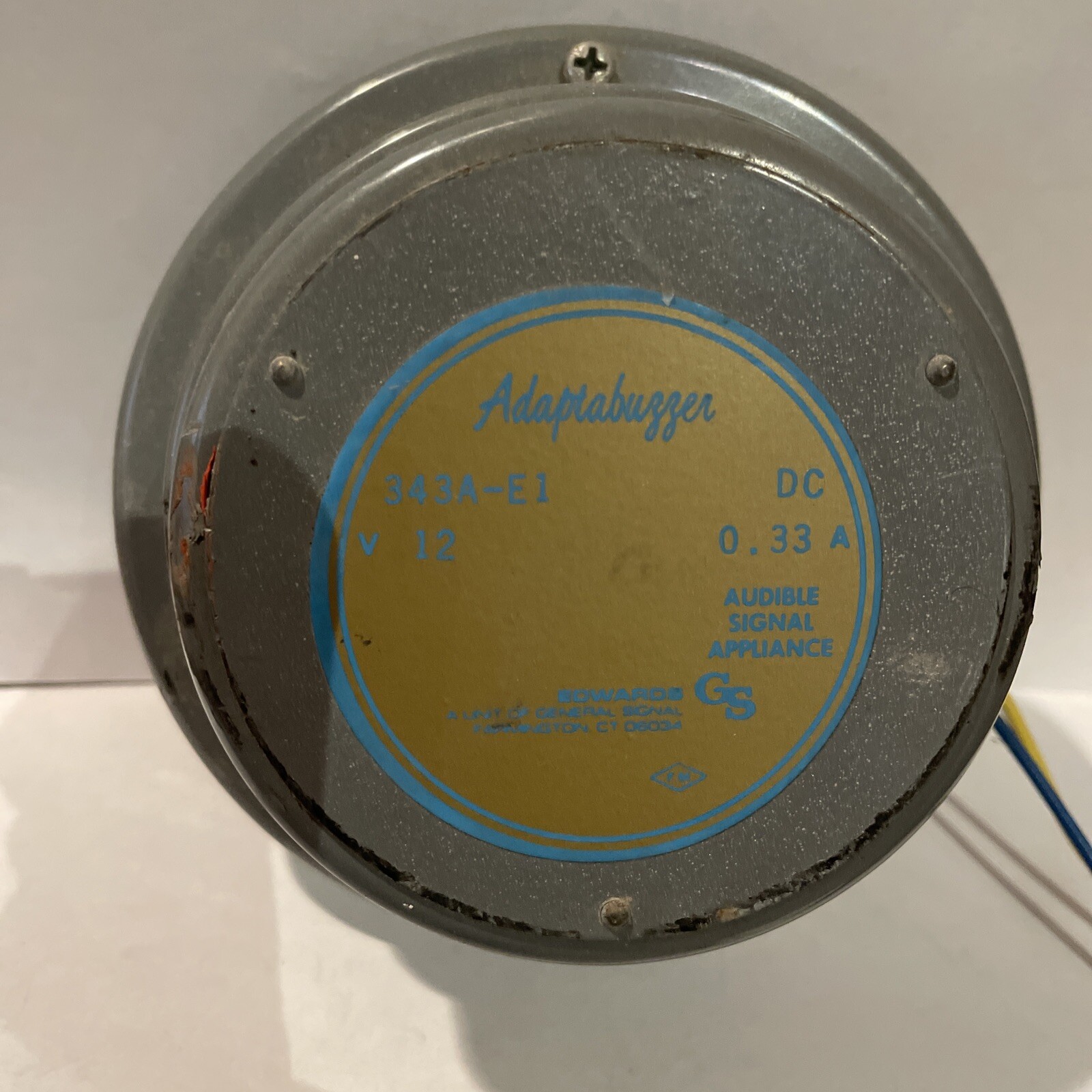 Adaptabuzzer Audible Signal Appliance – Device – Alarm 343A-E1 – 12V DC 0.33 A