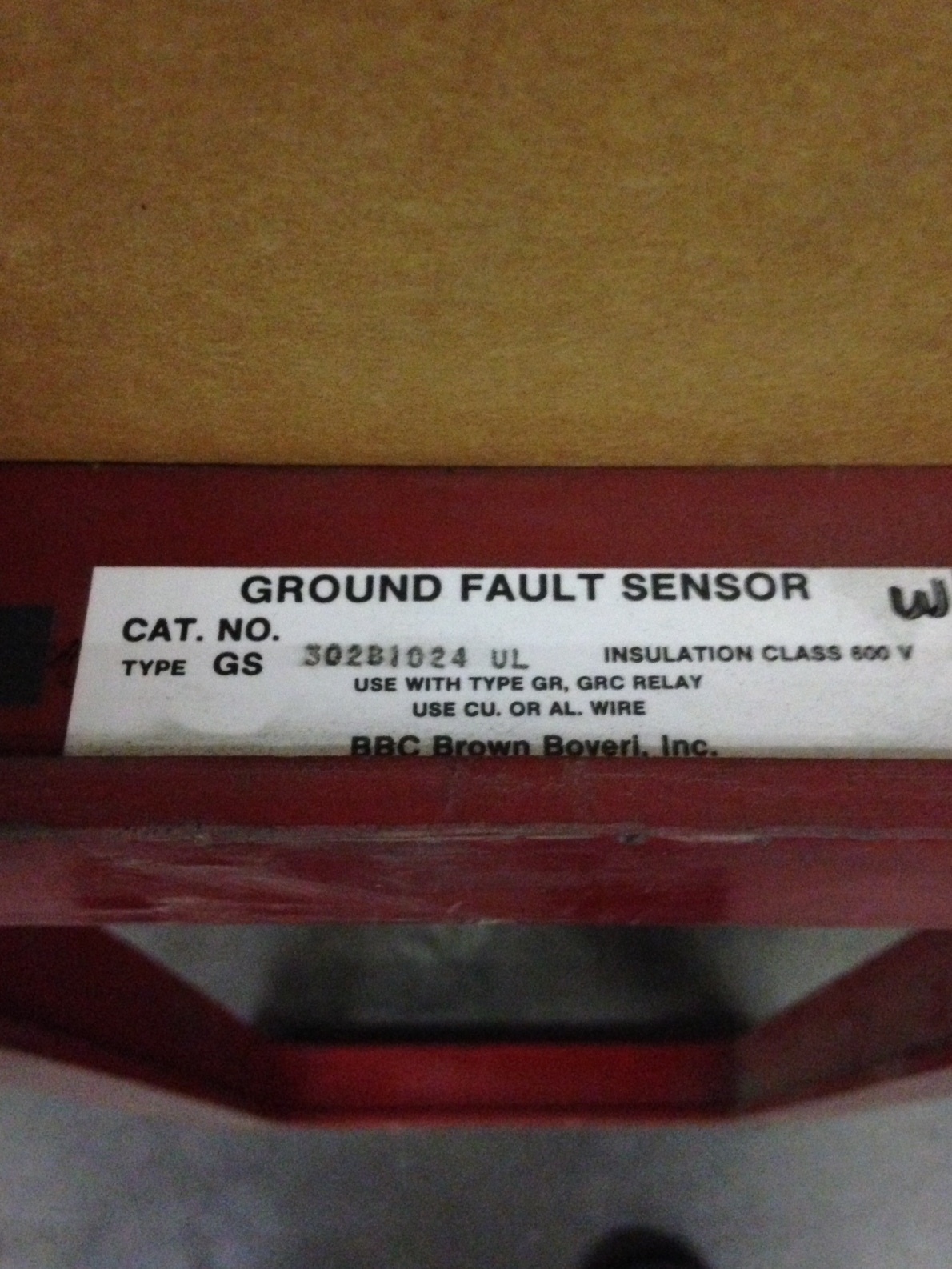 302B1024UL ITE Gould BBC Ground Fault Sensor