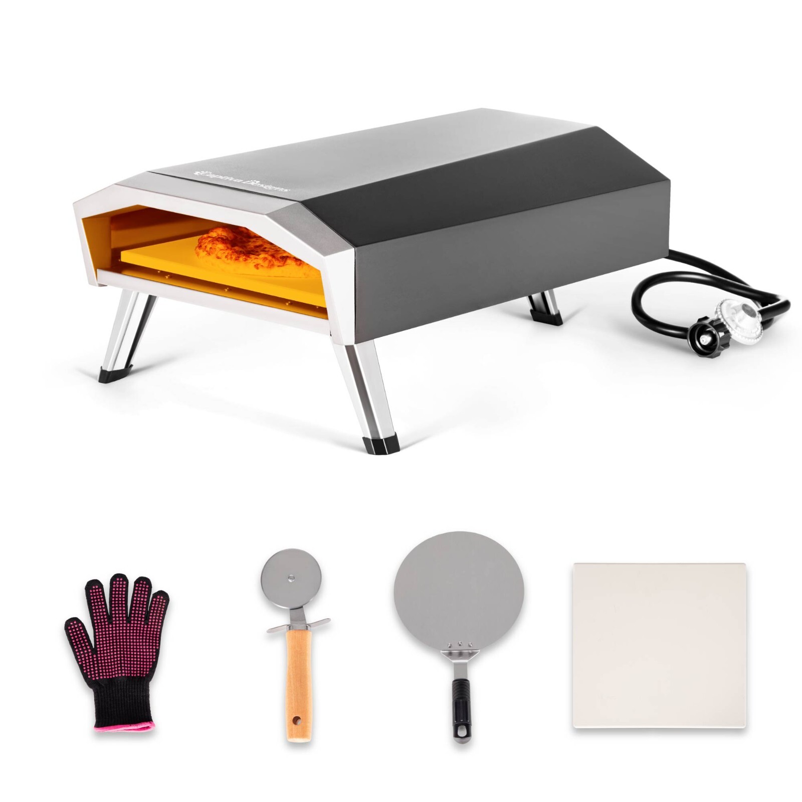 Portable Oven Pizza Outdoor Pizza Oven Gas Pizza Oven BBQ Pizza Maker 3-Layer