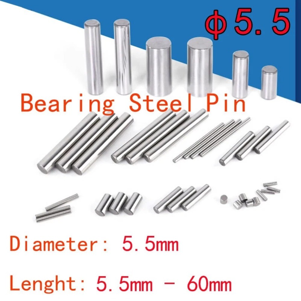 φ5.5 5.5mm Diameter Bearing Steel Pin Cylindrical Solid Dowel Pins 5.5mm-60mm L