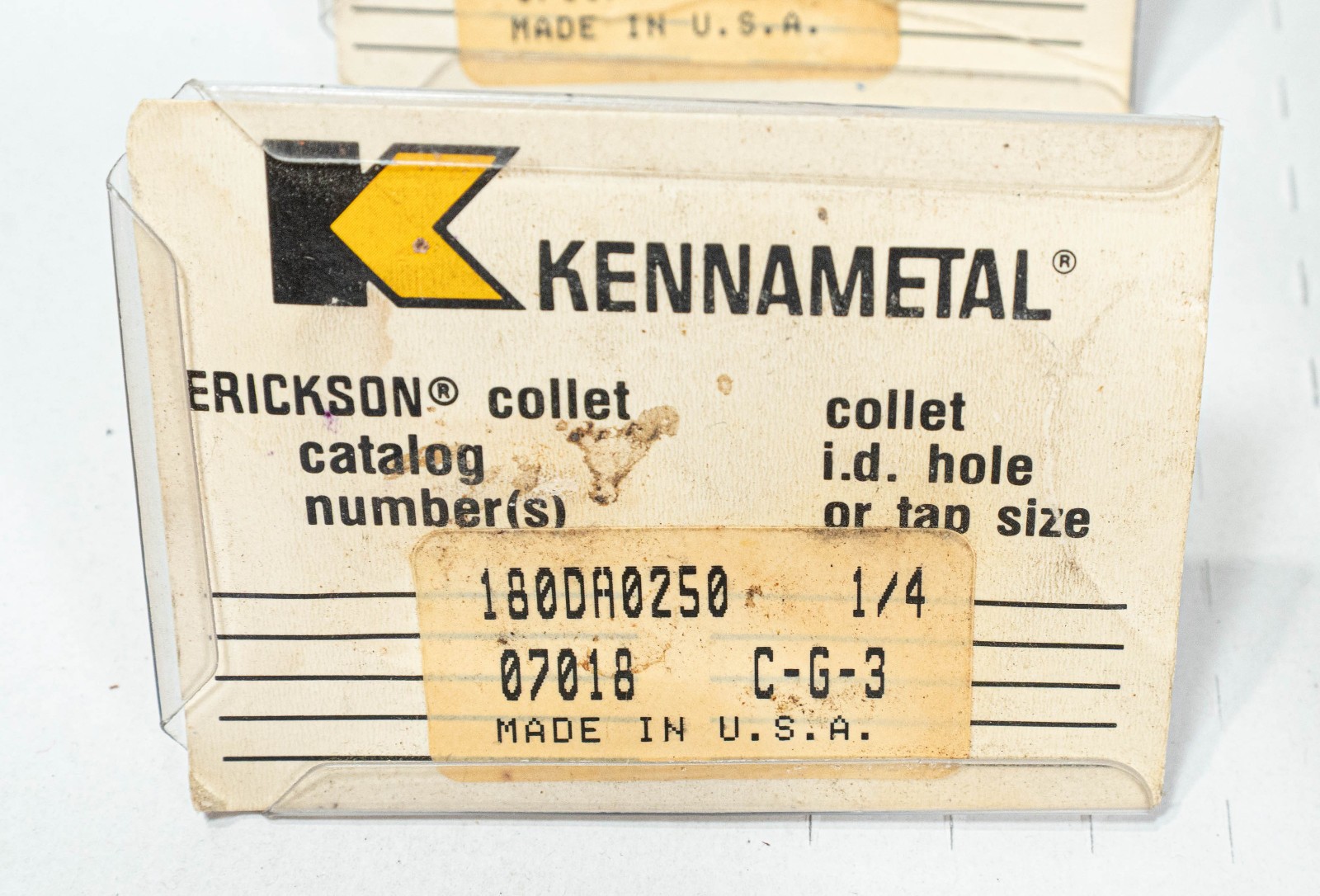 Lot of 17 Kennametal Erickson Collets 180DA0500-180DA0312-180DA0375