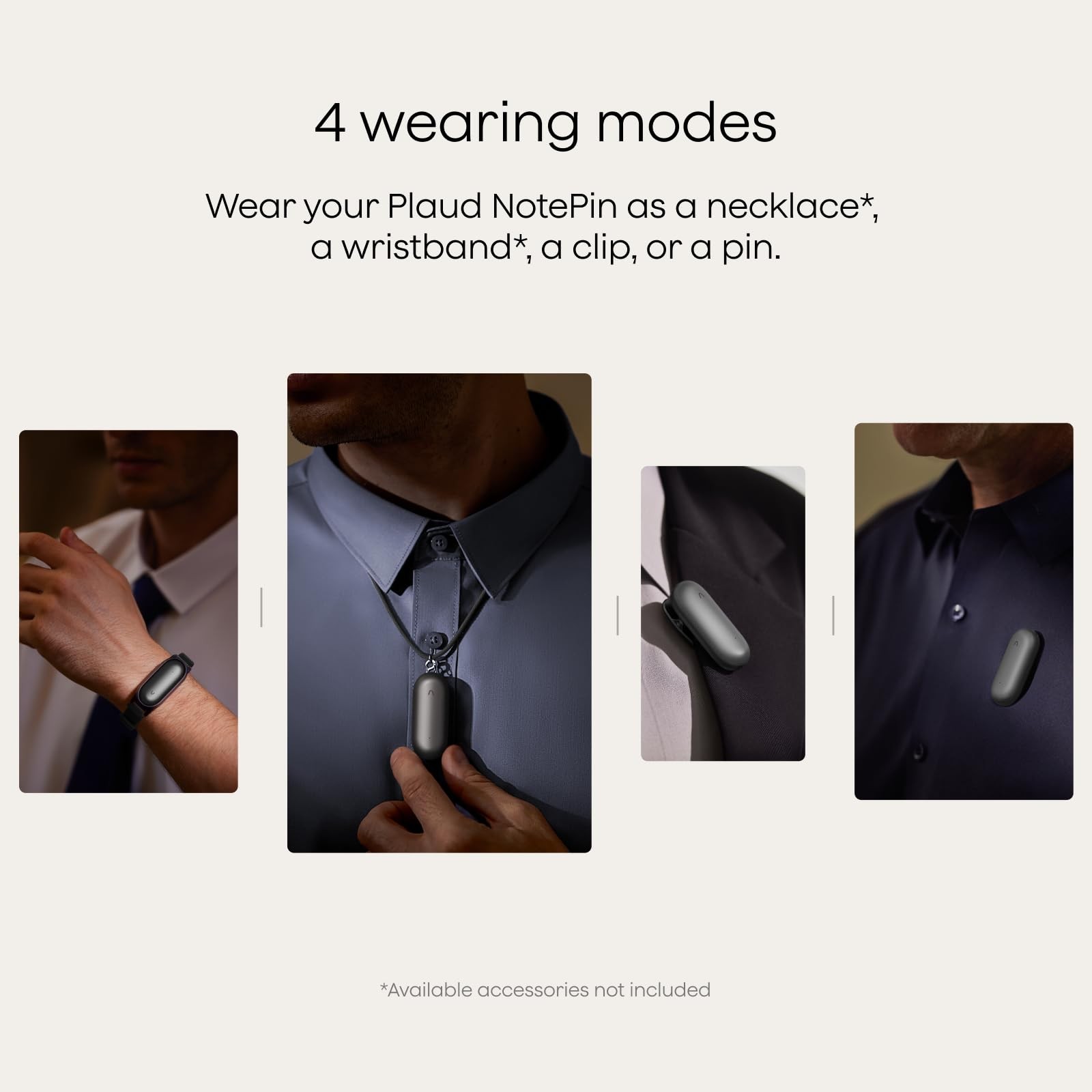 Plaud NotePin Voice Recorder, AI Voice Recorder, App Control, AI Notetaker, A…