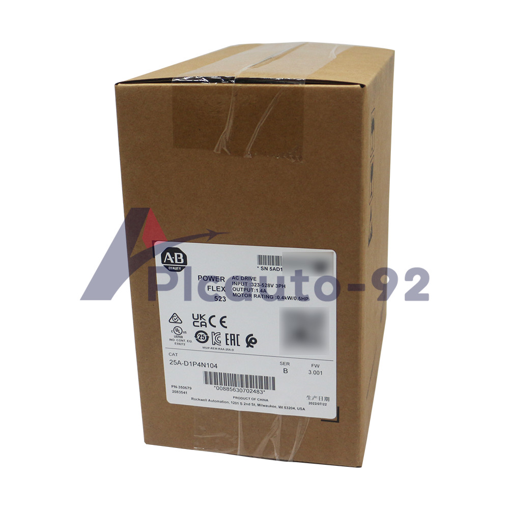New Factory Sealed 25A-D1P4N104 Allen Bradley PowerFlex 523 AC Drive 0.4 kW