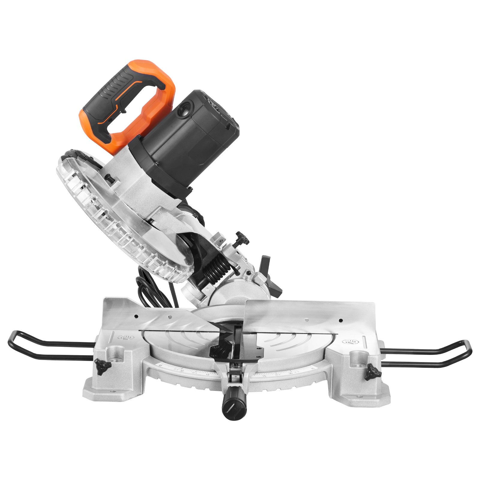 VEVOR Compound Miter Saw 10» Blade 15 Amp 60-Tooth Corded Single Bevel 0-45°