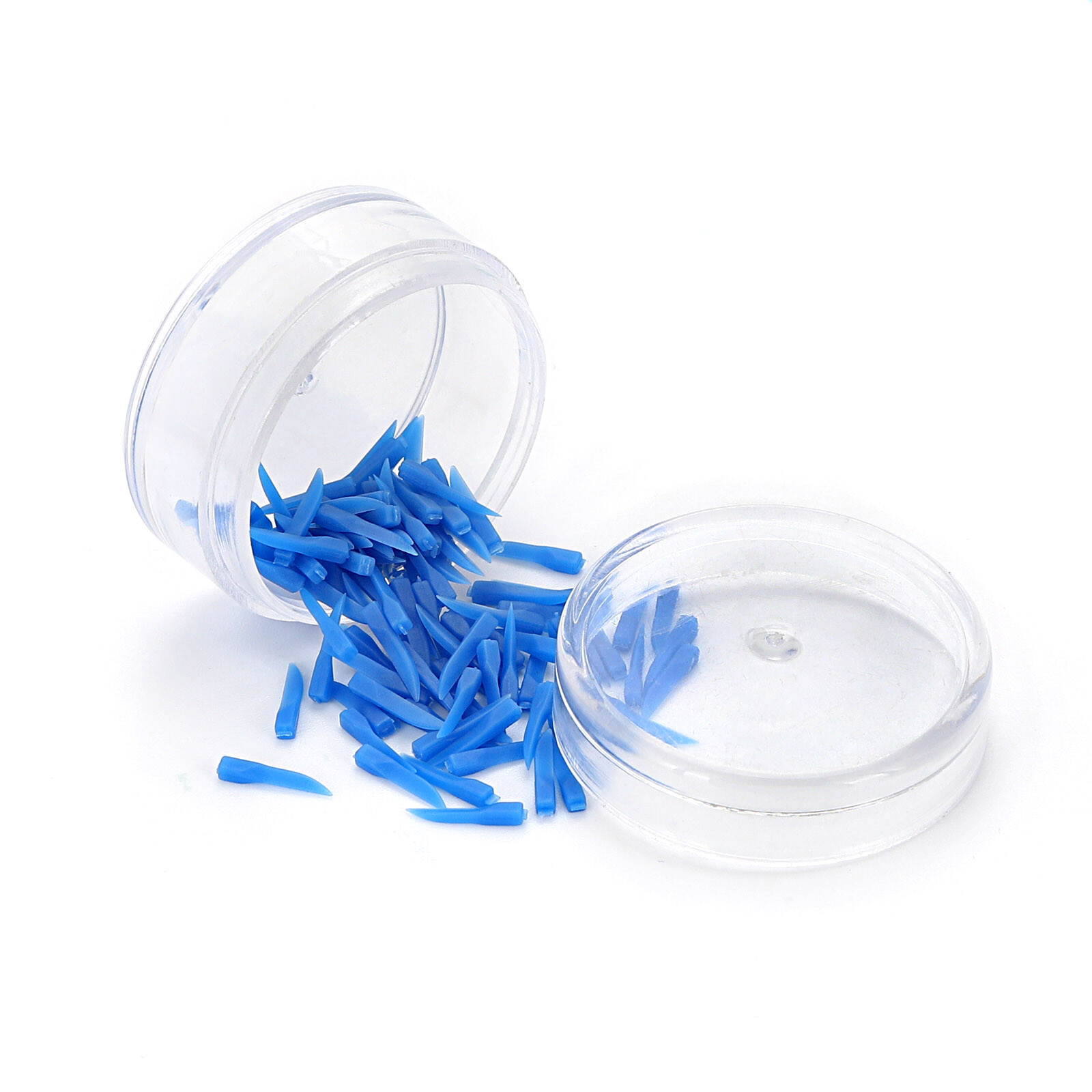 Disposable Plastic Wave Shape Dental Wedges Teeth Wedge Tooth Gap 100 Pcs