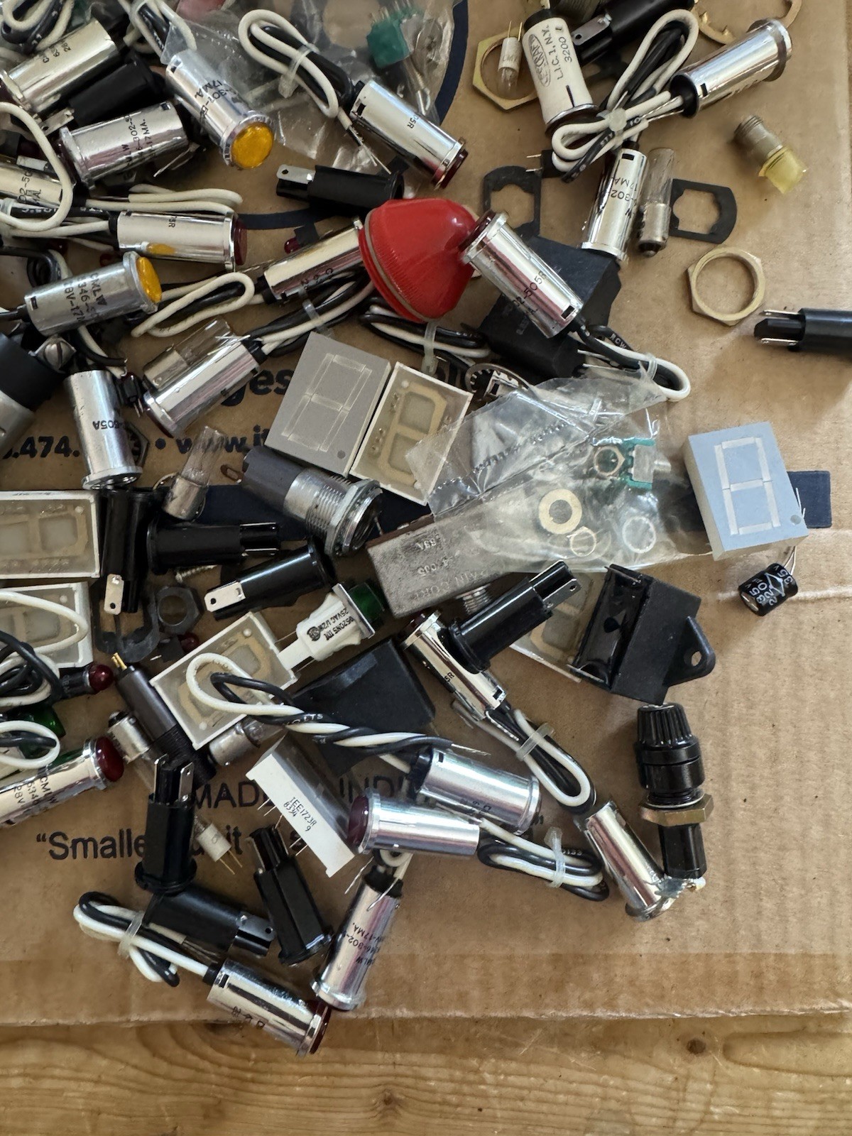 Mixed Lot of Vintage LED Switch Indicators DIALCO etc.. Bargain Price Cleanout