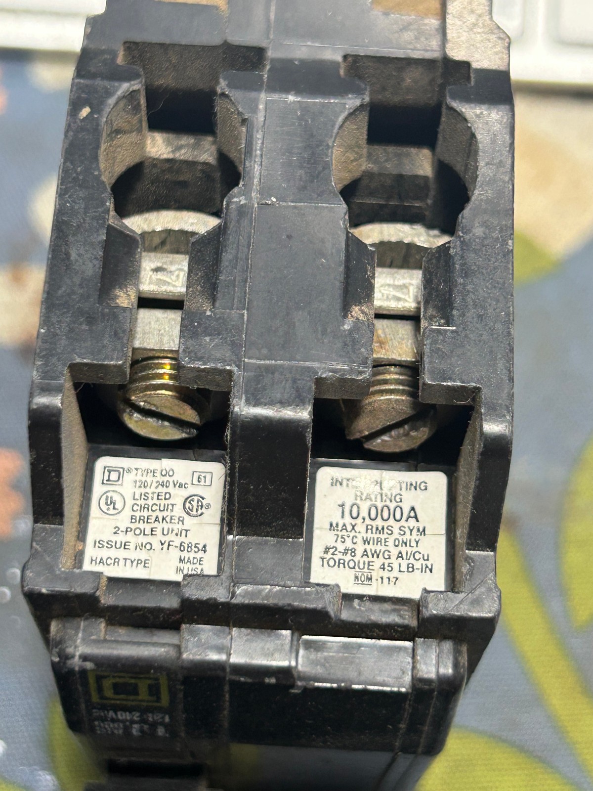 Square D QO260 60 A Miniature Circuit Breaker