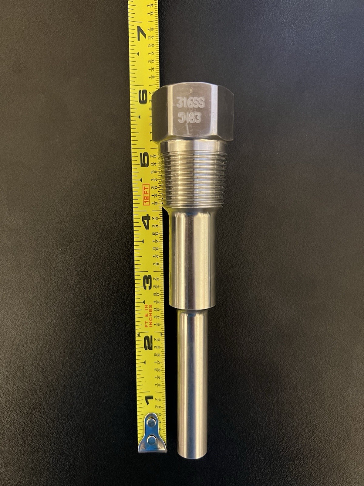 316SS Thermowell 5483 Code 5.75in Stainless Steel