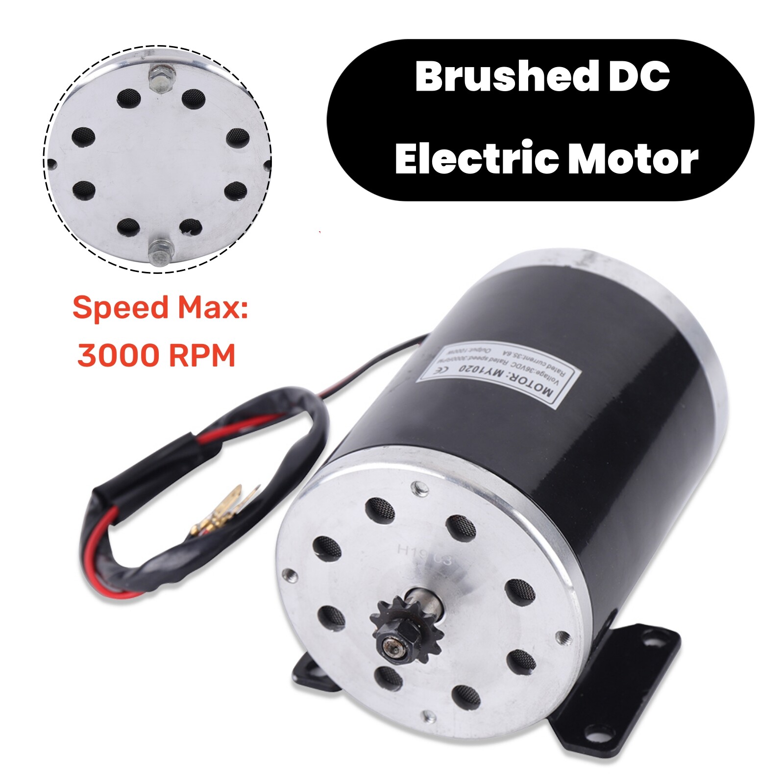 36V 1000W Brush Motor for Electric Scooter Quad Razor E-Bike Go-Kart MY1020