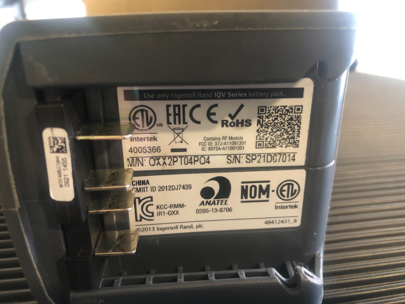 INGERSOLL RAND 28036 (QXX2PT04PQ4) CORDLESS PROGRAMMABLE TORQUE DRIVER