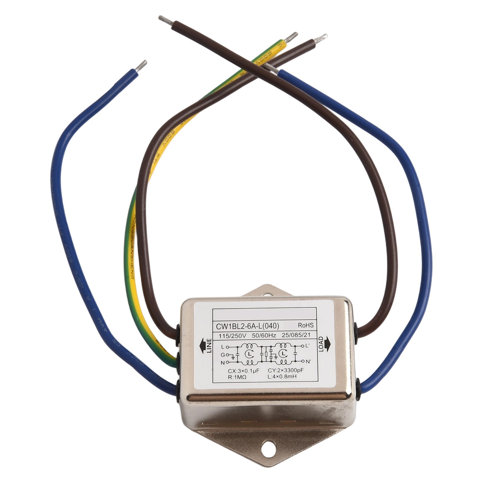 AC Power Filter Line for CW1BL2 3A 6A 10A Suitable for Electronic Equipment