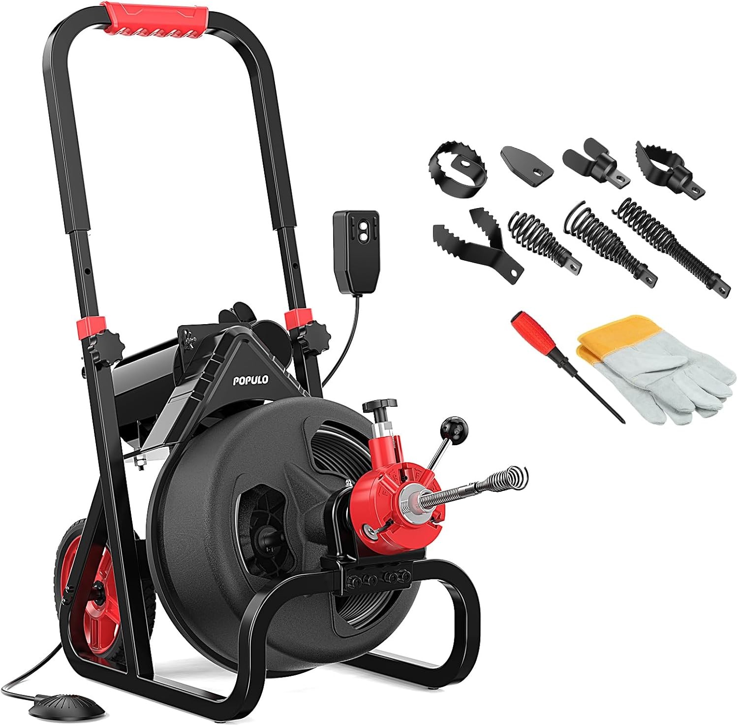 8-Piece Drain Snake Drill Attachment – Tackle Any Clog with Precision