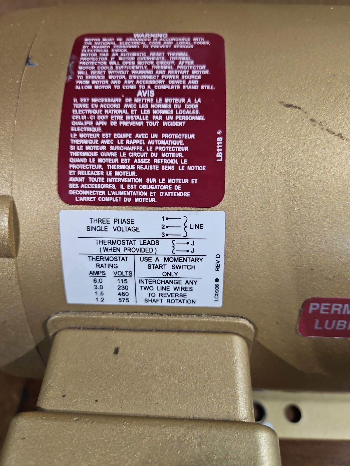 Baldor Reliance 5HP Super E: EM3218T Ac Motor 460 380-415. 1750rpm Frame:184t