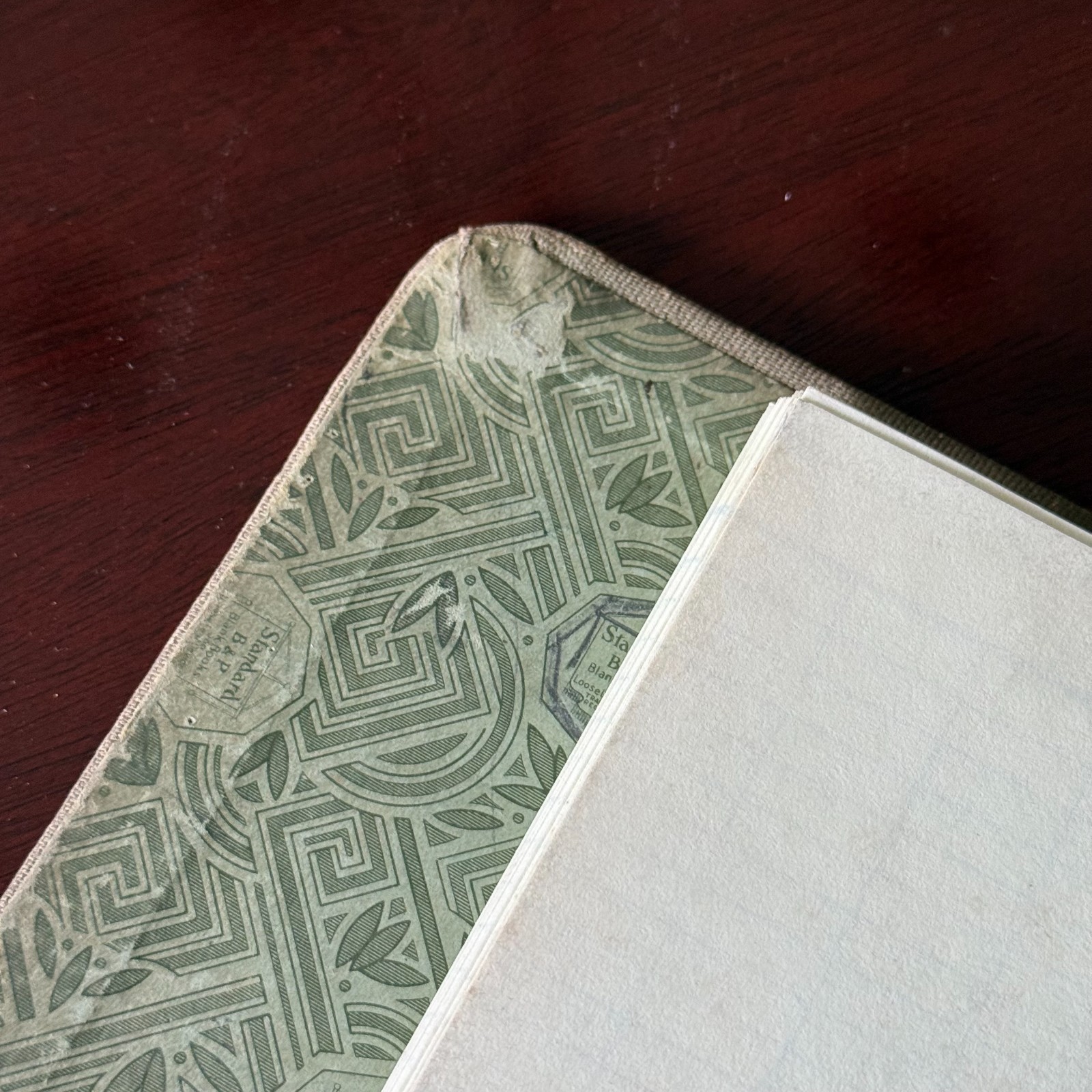 Boorum & Pease Vintage No. S2552ML Account Ledger 3 Ring Binder Stencil Office