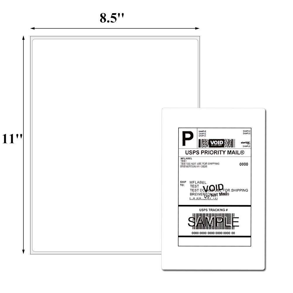 8.5″ x 11″ Sheet Shipping Labels Self Adhesive Half Sheet 30 UP for Laser Inkjet