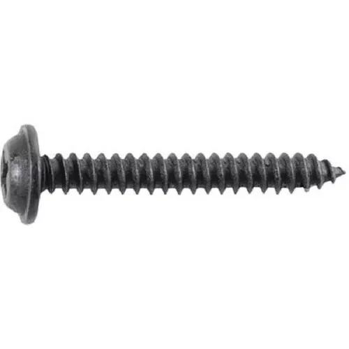 AUVECO 12217 PHILLIPS FLAT WASHER HEAD TAPPING Screws 8 X 1-1/4 BLACK QTY 50