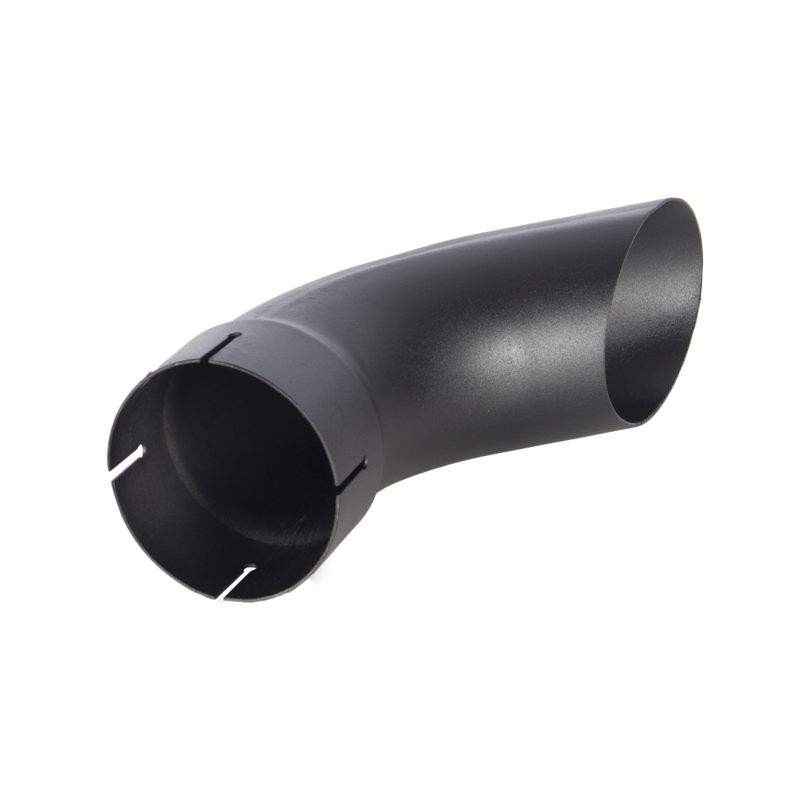 Exhaust Stack Pipe Replacement for UNIVERSAL – 4″ x 12″, Curved Black