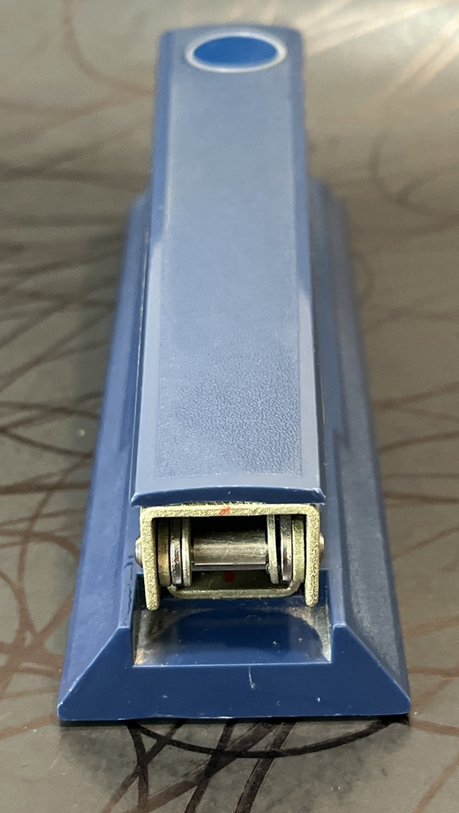 Vintage Bostitch Stapler Retro Blue Gray Model B III 3 USA
