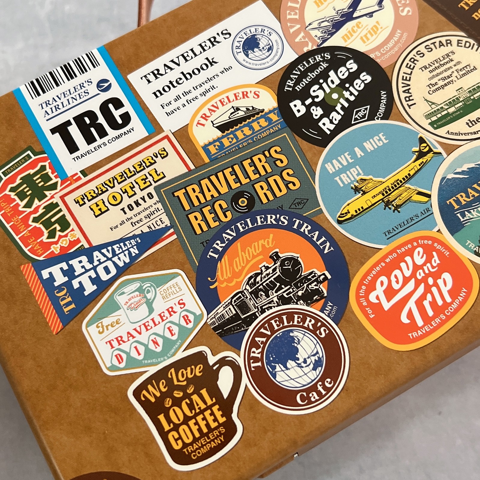 TRAVELER’S notebook 20th Anniversary Customization Set Tin Stickers Stamps Japan