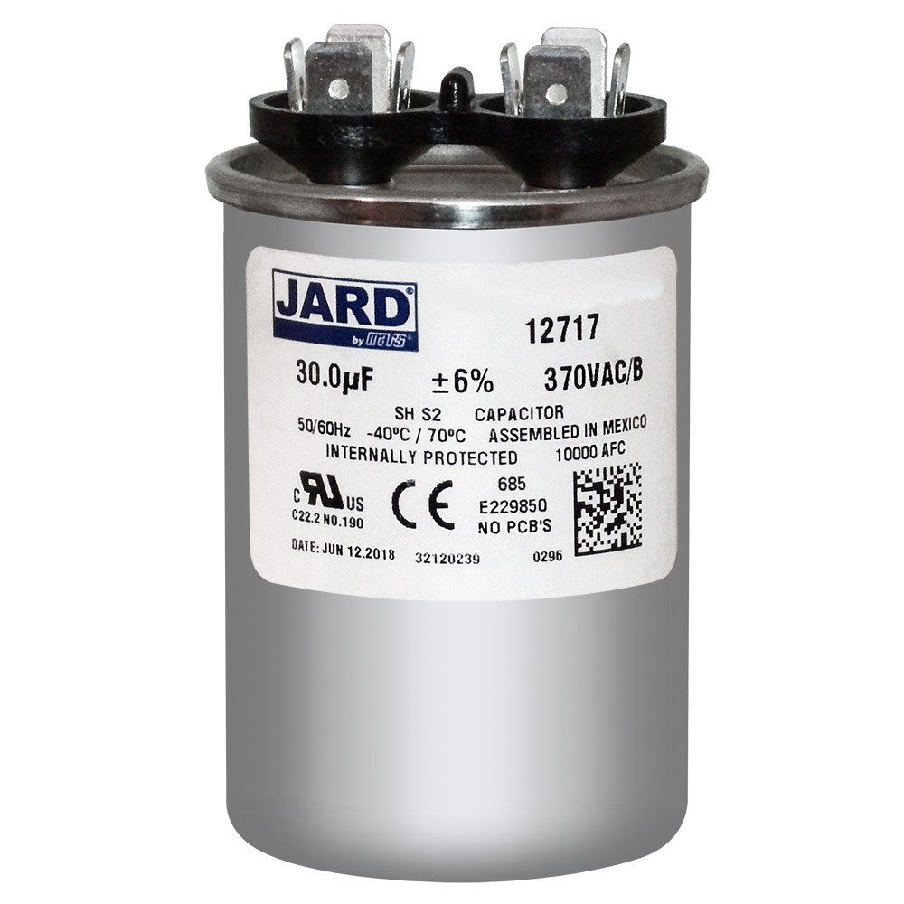 Jard 30.0 uF/MFD +/-6% 50/60Hz 370 VAC Run Capacitor Replaces 325P306H37N25A4XBA