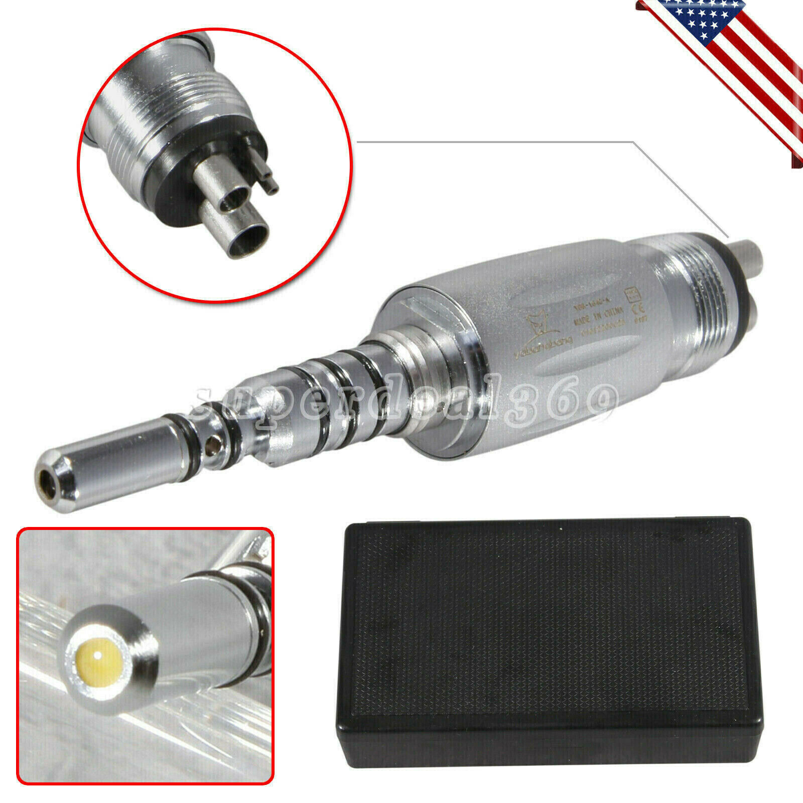Dental High Speed Fiber Optic LED Handpiece fit Kavo type Coupler 4/6-Hole