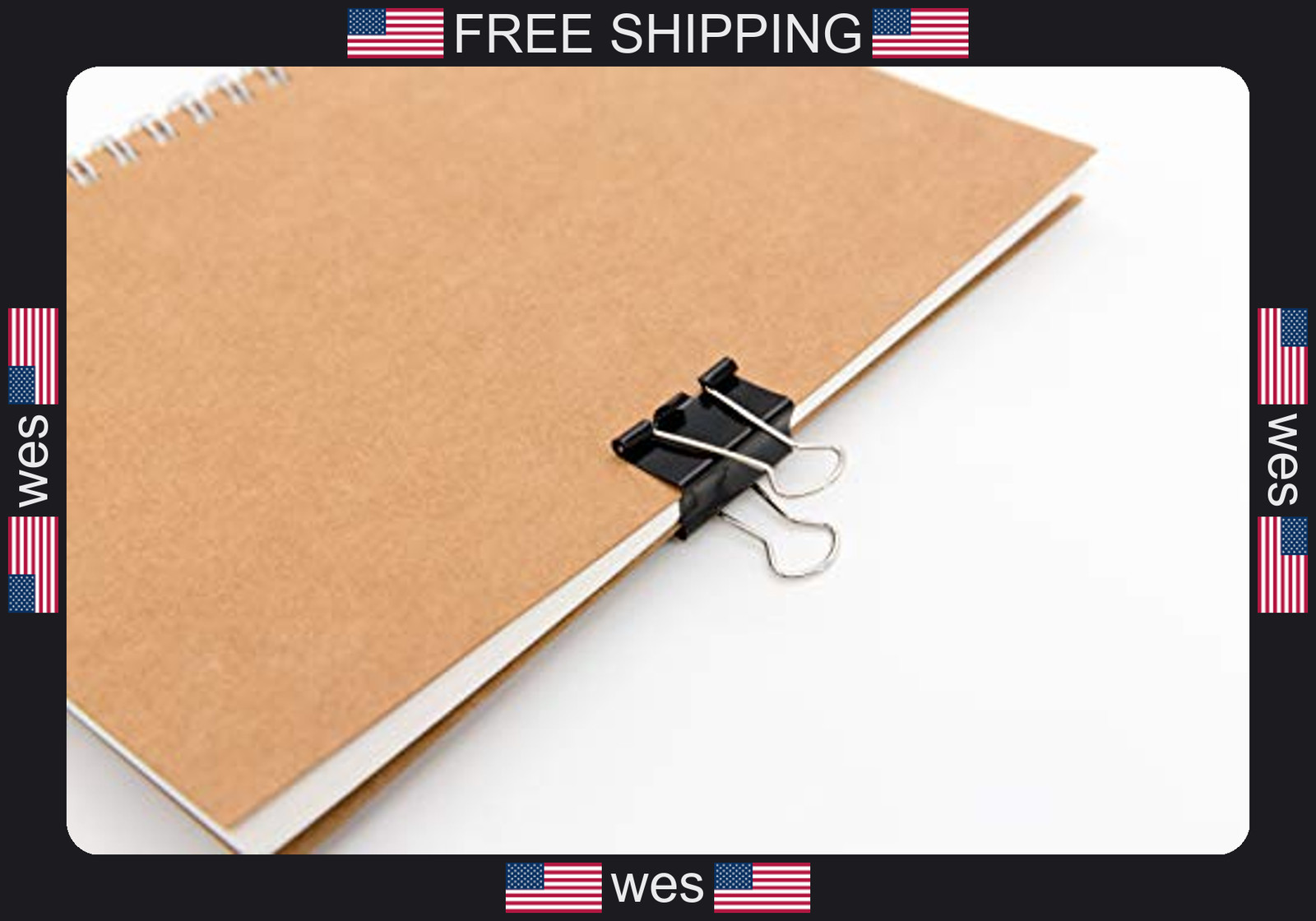 Dstelin Binder Clips Assorted Sizes 100 Pack Black X Large to Micro Office