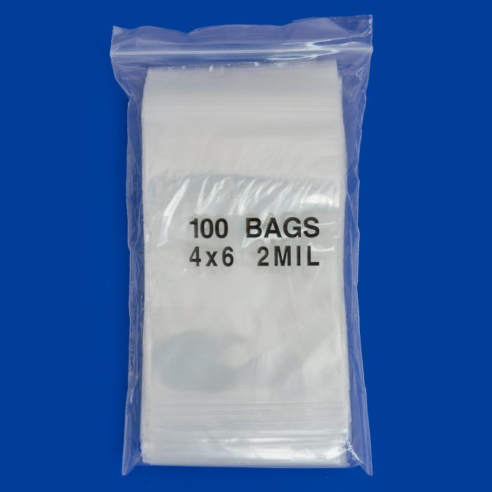 Heavy Duty Clear Zip Seal Plastic Bags Jewelry Top Lock Reclosable Baggies 4 Mil