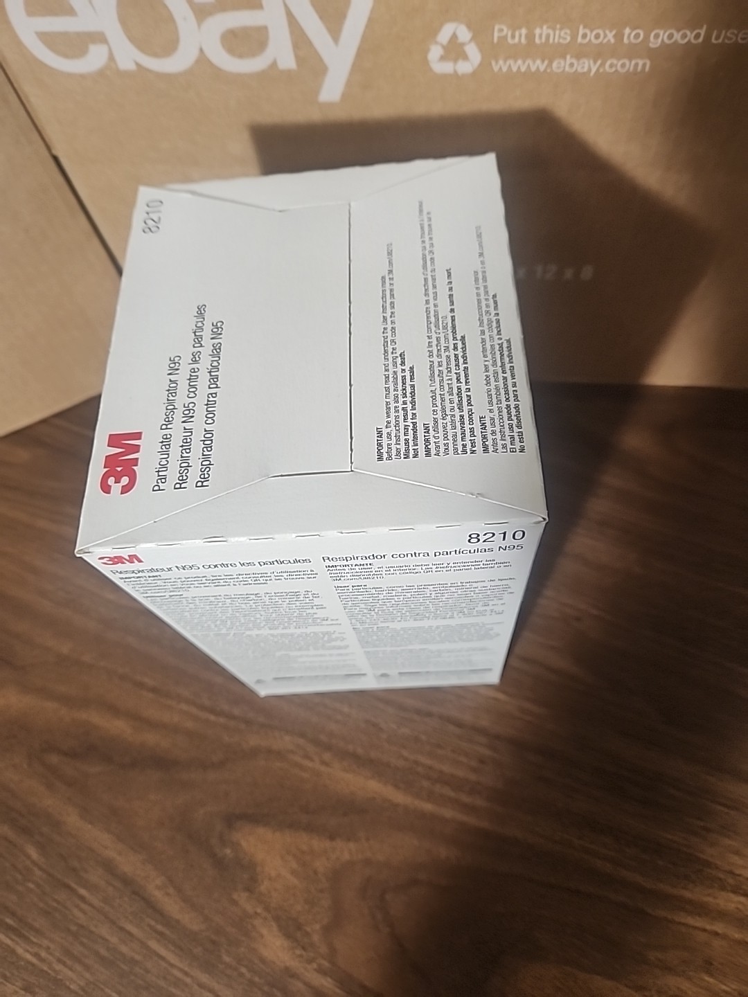 Genuine Brand New 3M N95 Particulate Respirator #8210 – 20 Masks – Exp 06/2026